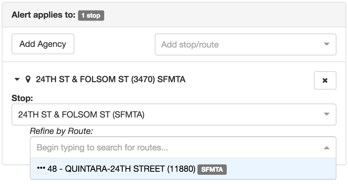 Affected Service Affected Service
