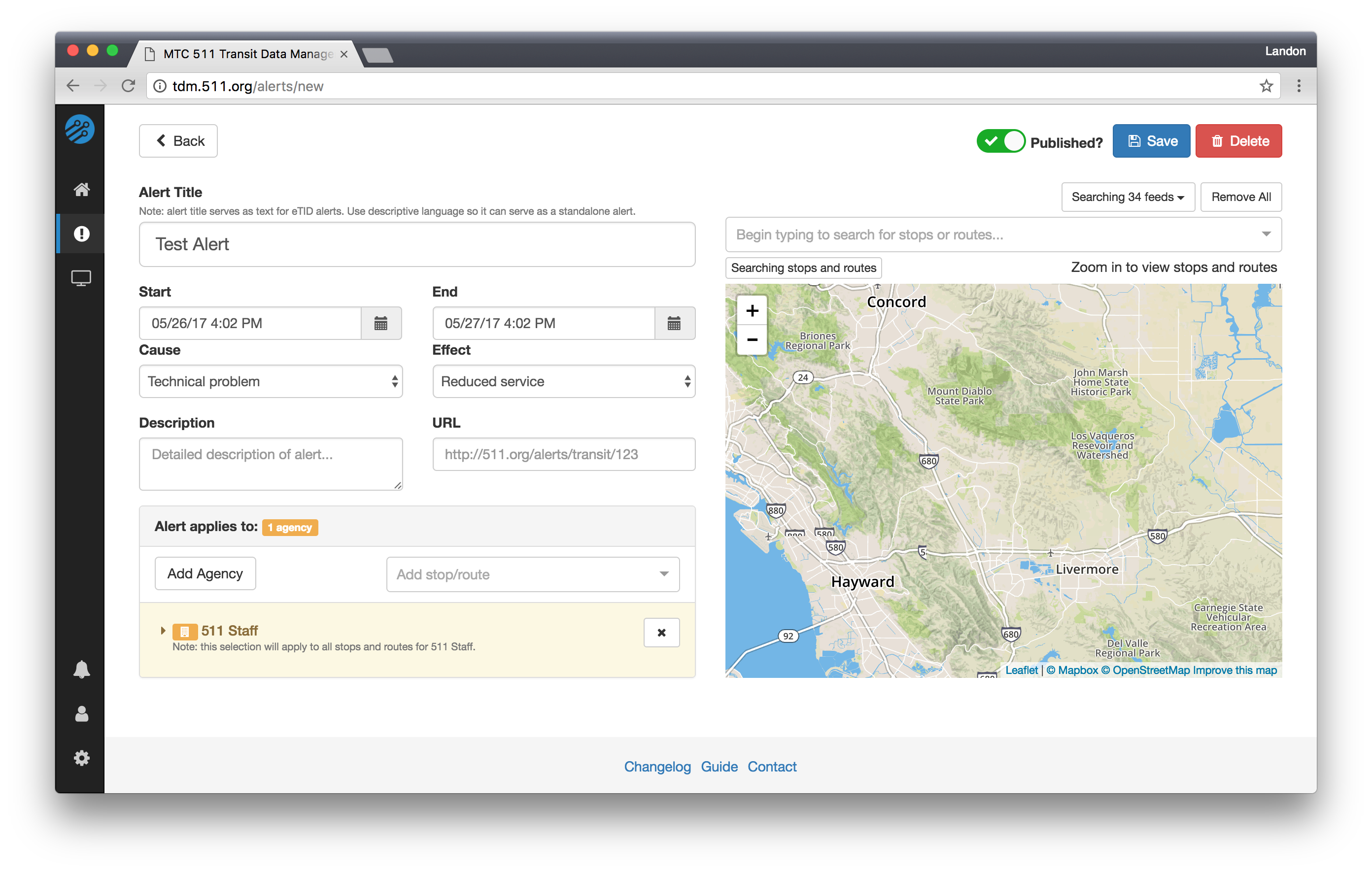 Alert Editor