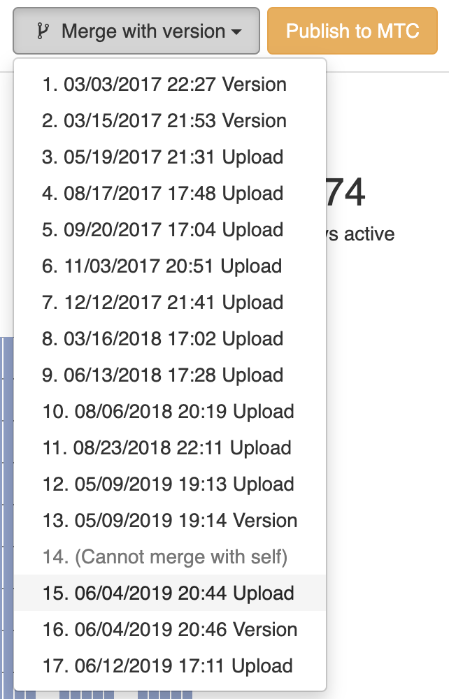 merge feed versions
